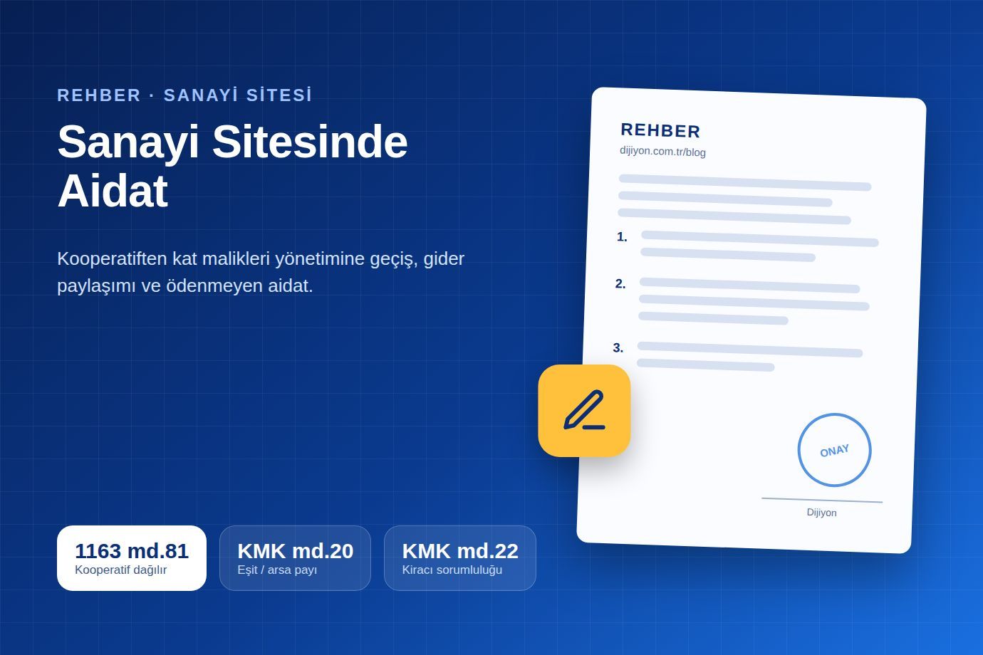 Sanayi Sitesi Yönetimi ve Aidat: Kim Yönetir, Ödenmezse Ne Olur?