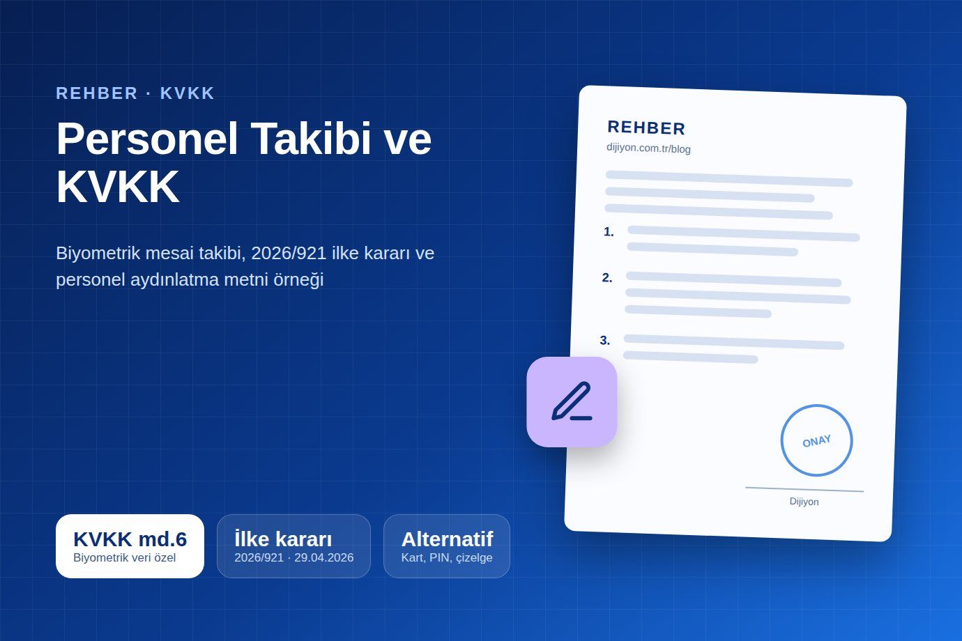 Site Yönetimlerinde KVKK Yönetimi ve Personel Giriş-Çıkış Takibi