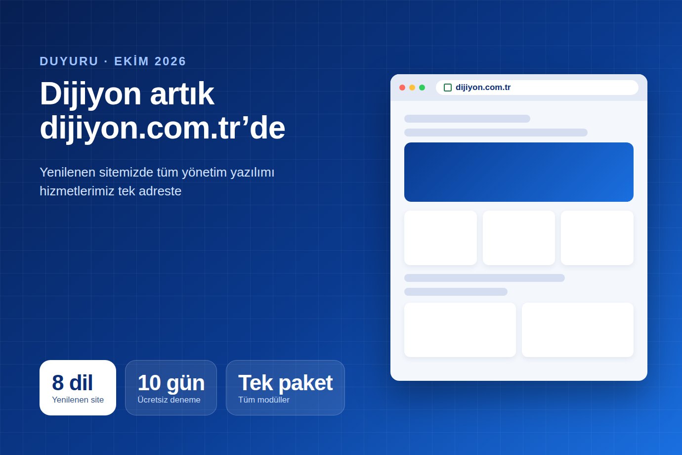 Yenilenen dijiyon.com.tr: Dijiyon’un tüm hizmetleri tek adreste